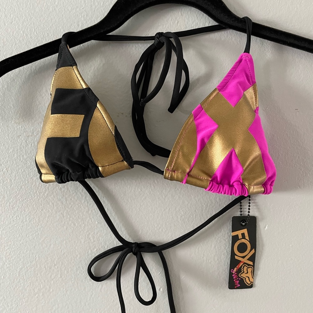 NWT Fox Swim bikini top size XS